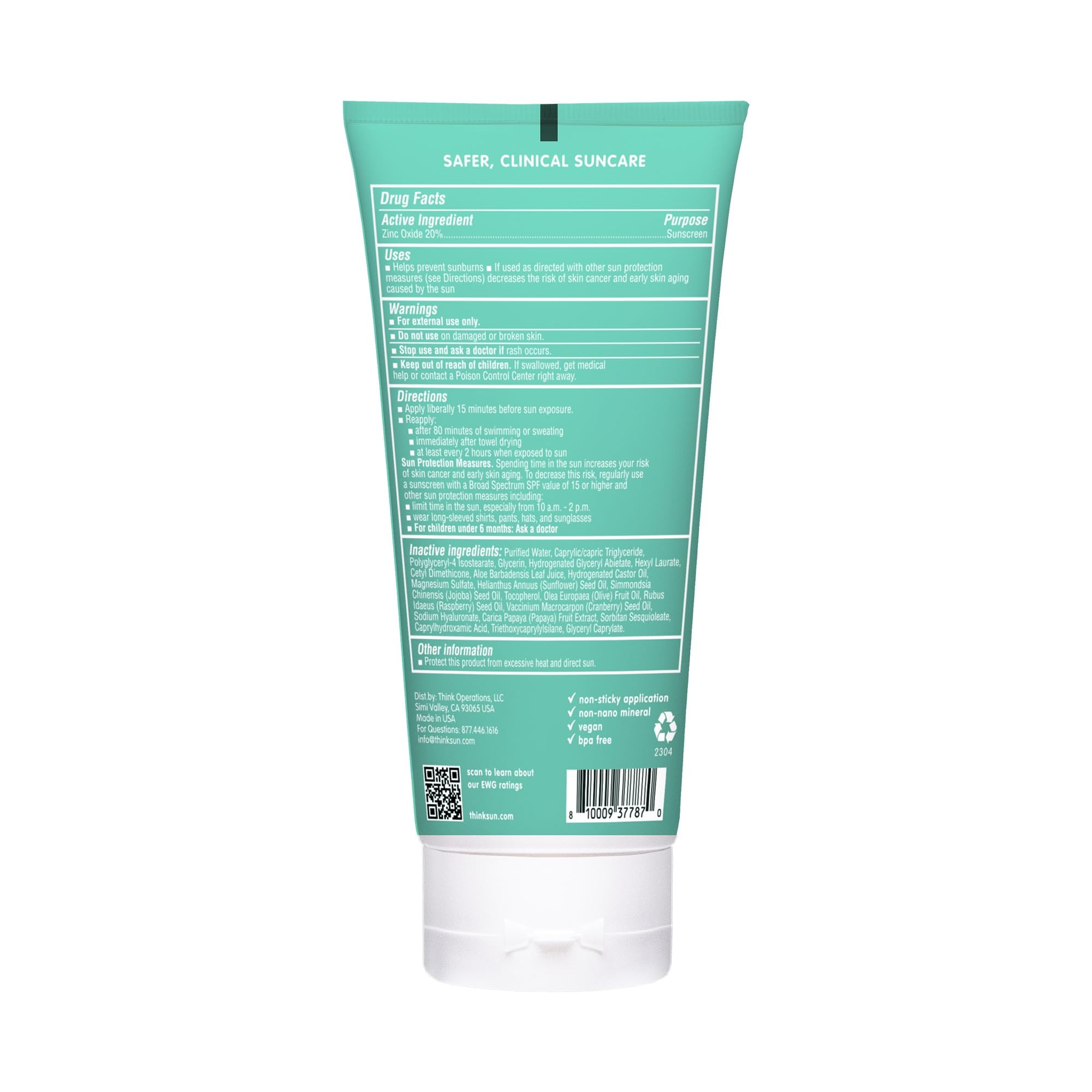 Thinkkids fórmula mineral limpia, libre de químicos dañinos.