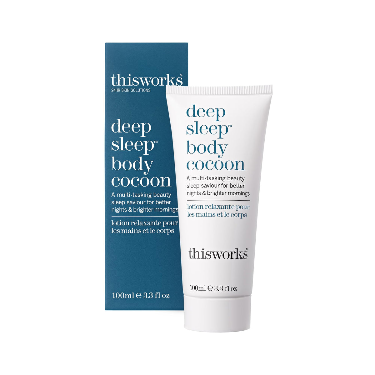 THISWORKS Cuidado corporal Sueño Profundo con lavanda, manzanilla y vetiver para relajar la mente y hidratar la piel.
