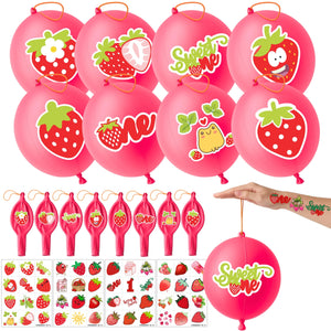 ThuanXuanLoc set de regalos fresa con globos 18 pulgadas para fiestas temáticas