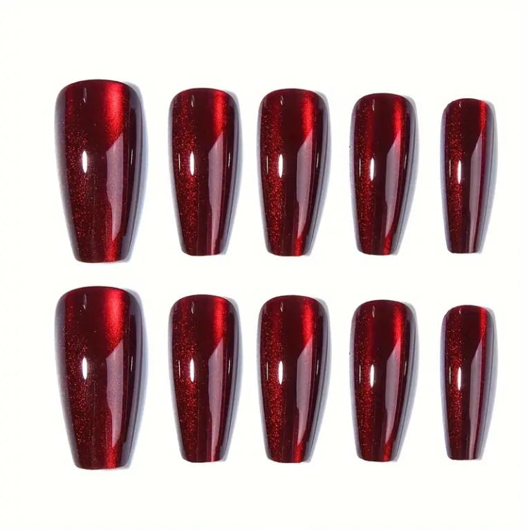 Thuoxde kit de 24 uñas con lima incluida para montaje completo