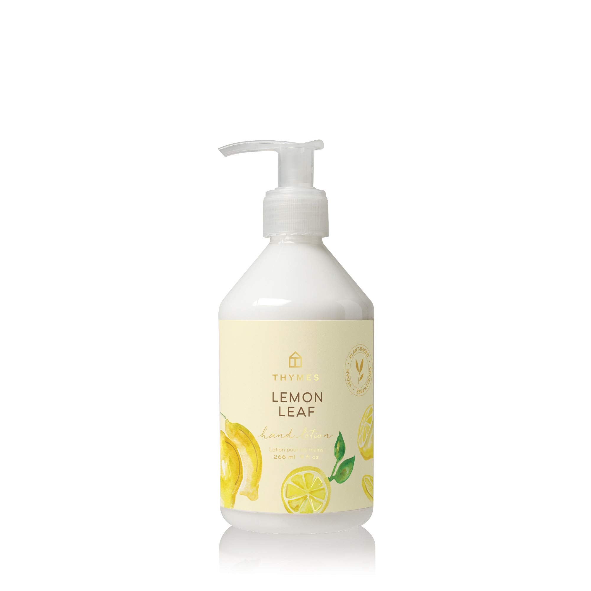 Thymes hidratante de manos con hojas de limón para piel suave y nutrida.