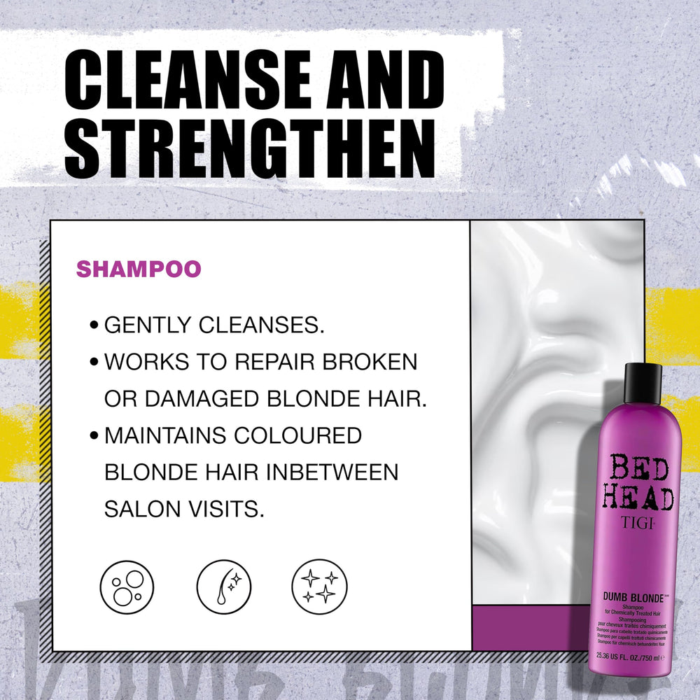 Bed Head by TIGI Dumb Blonde productos color-safe realzan el rubio