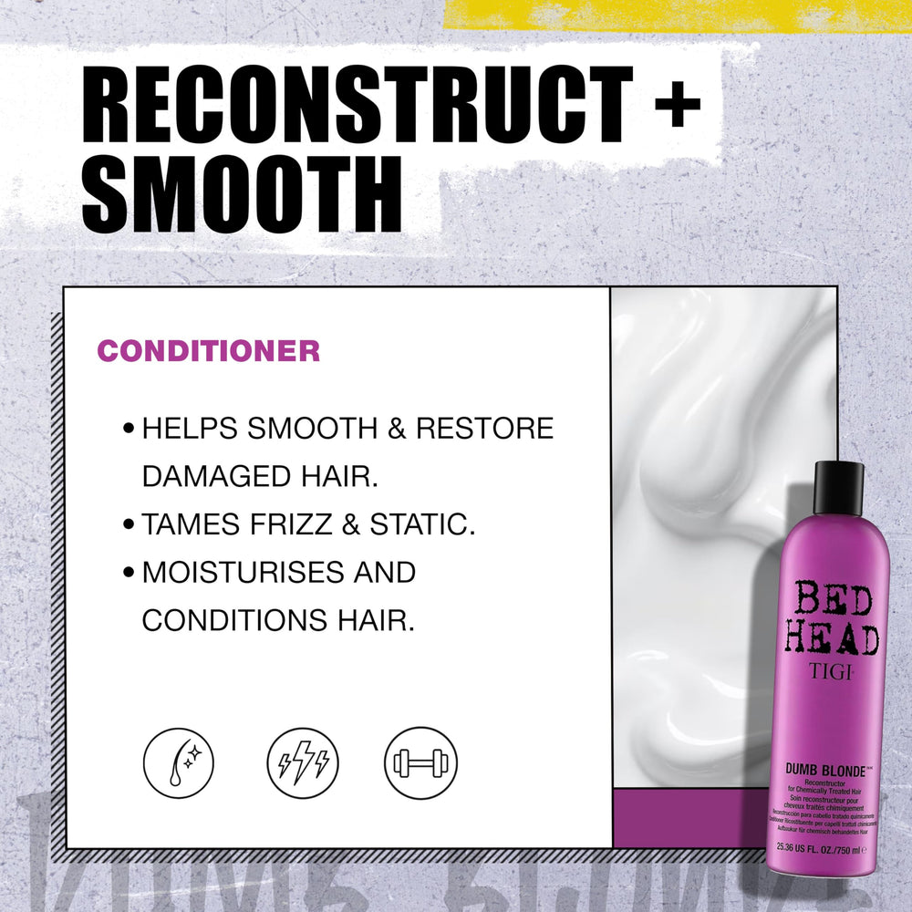 Bed Head by TIGI Dumb Blonde keratina hidrolizada ayuda a reducir el frizz