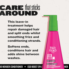 Aplicación en cabello seco ayuda a controlar frizz con Ego Boost.