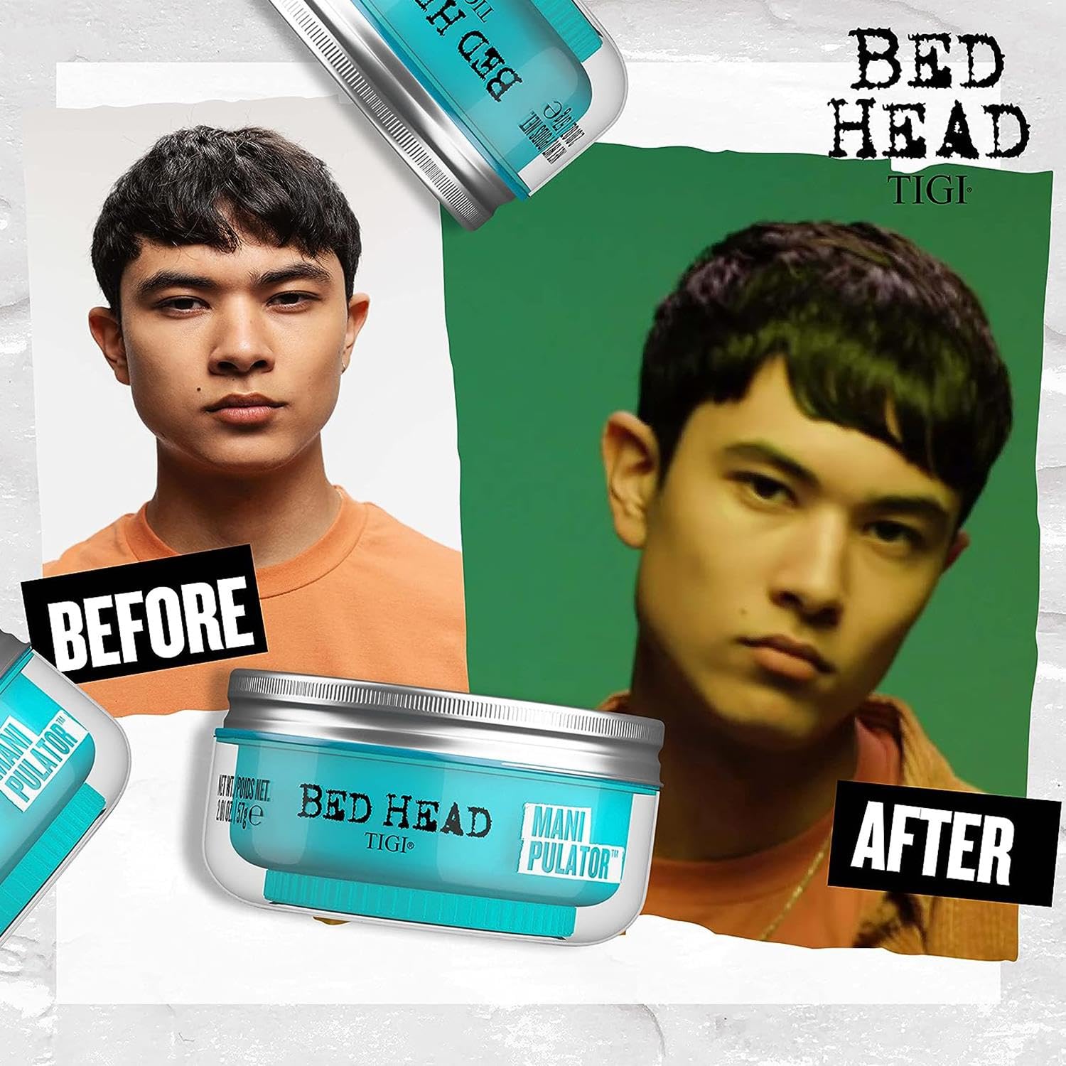 Acabado suave y con separación gracias a TIGI Bed Head Manipulator.