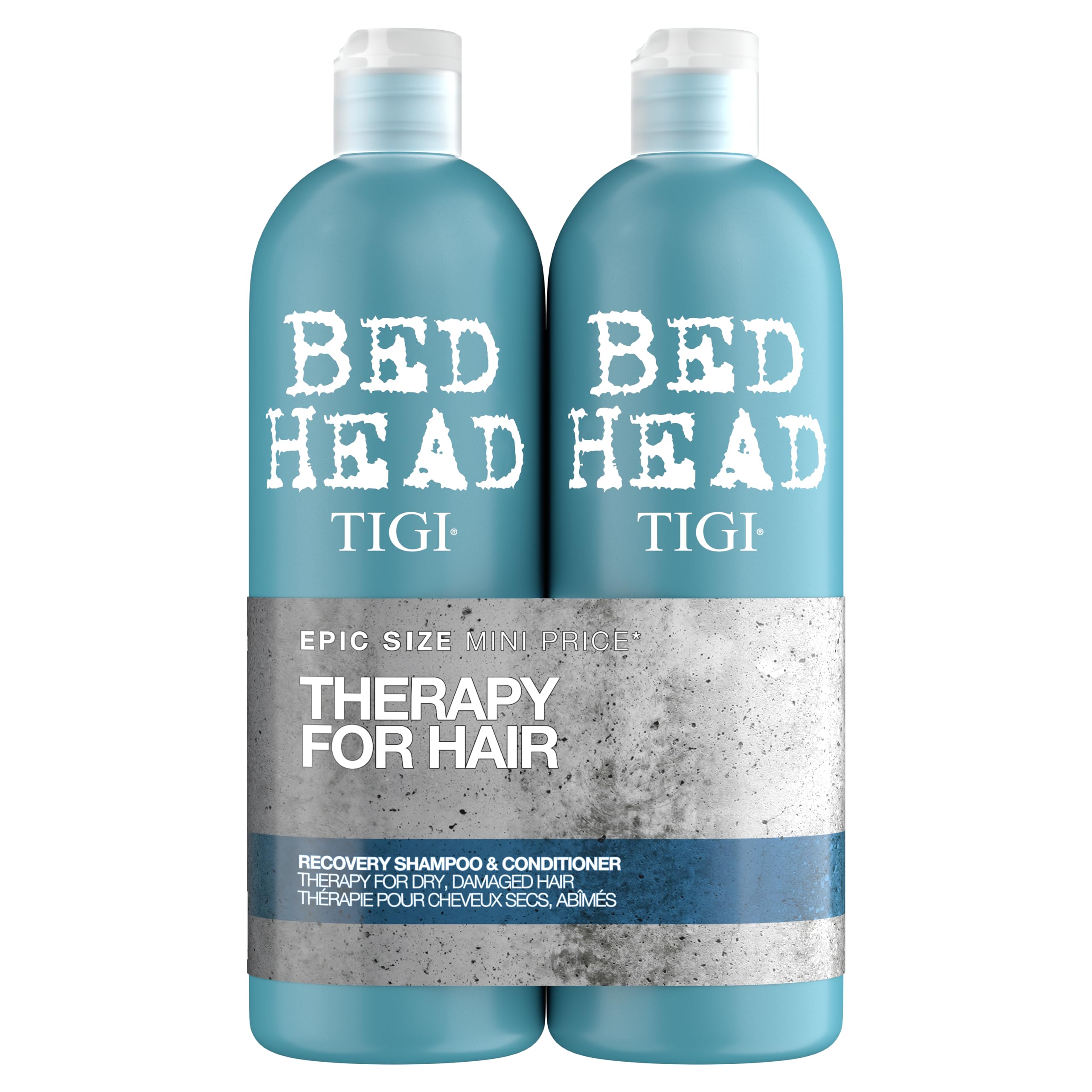 TIGI Bed Head Tween Recovery Champú en botella frontal, hidrata cabello seco