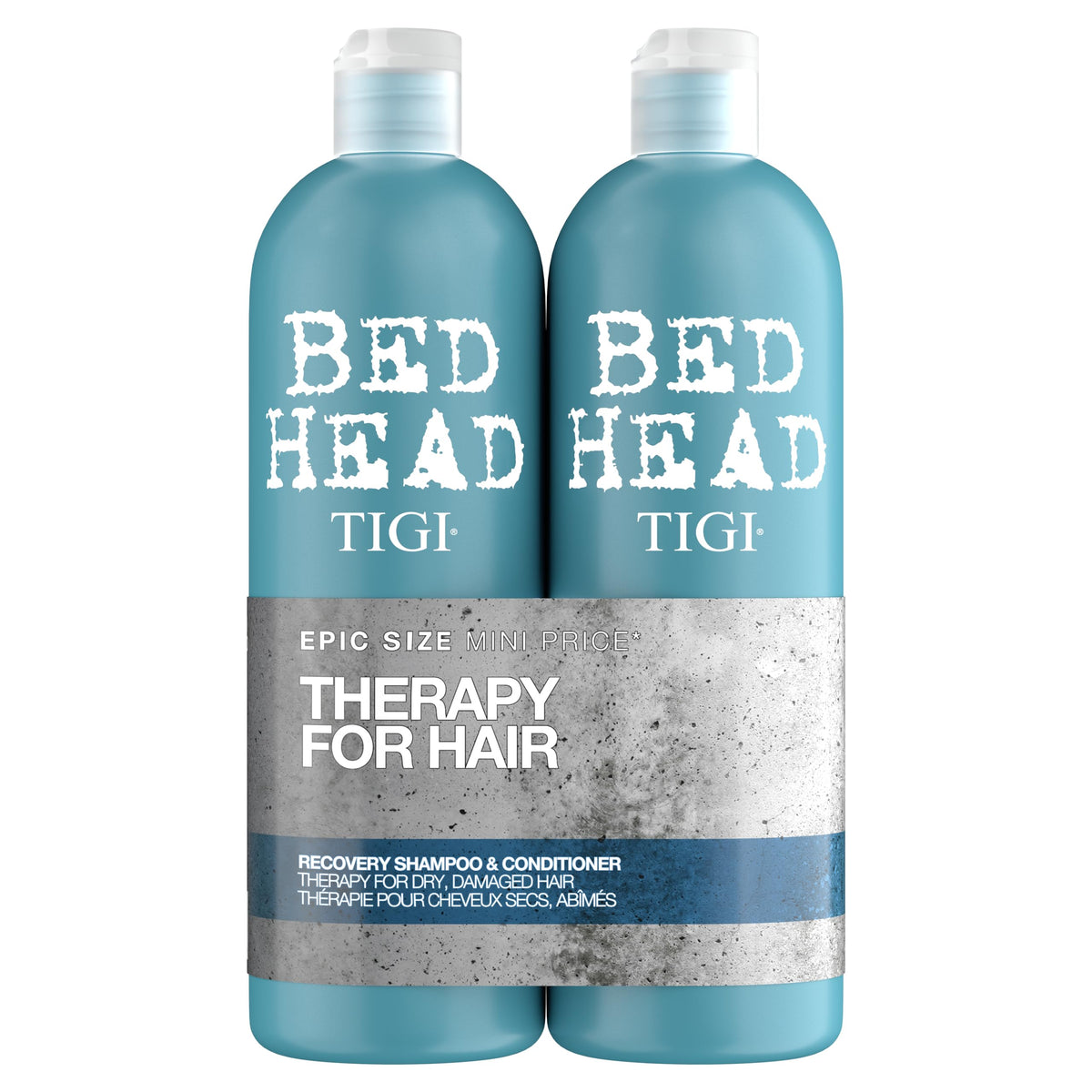 TIGI Bed Head Tween Recovery Champú en botella frontal, hidrata cabello seco