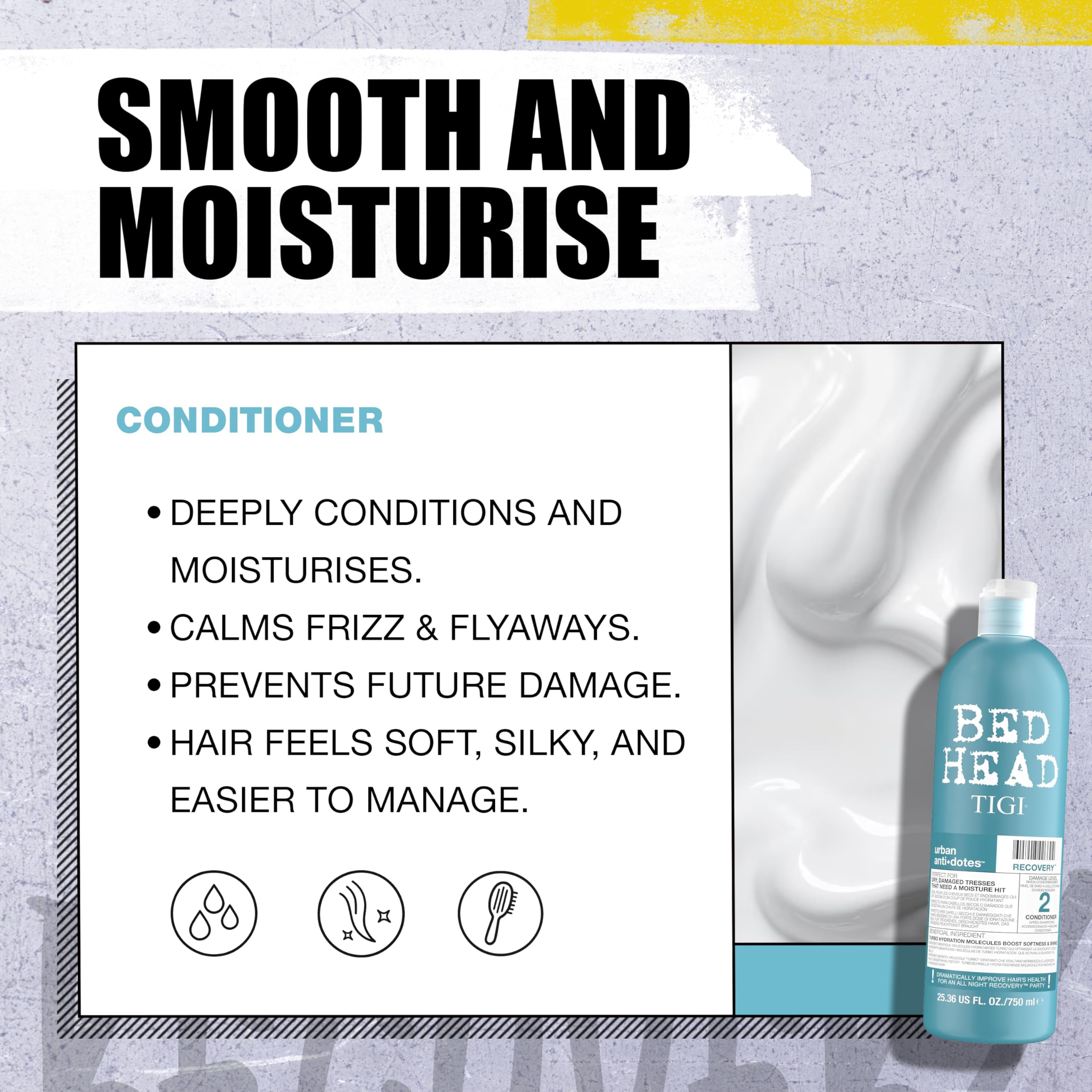 Enjuague tras 3-5 minutos deja cabello suave y manejable.
