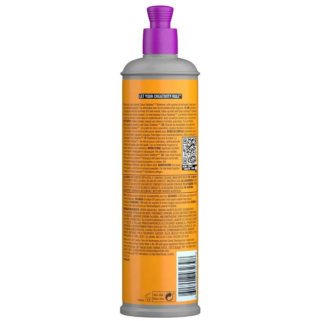 Diosa del Color de TIGI, champú con textura suave y brillo duradero para cabello teñido