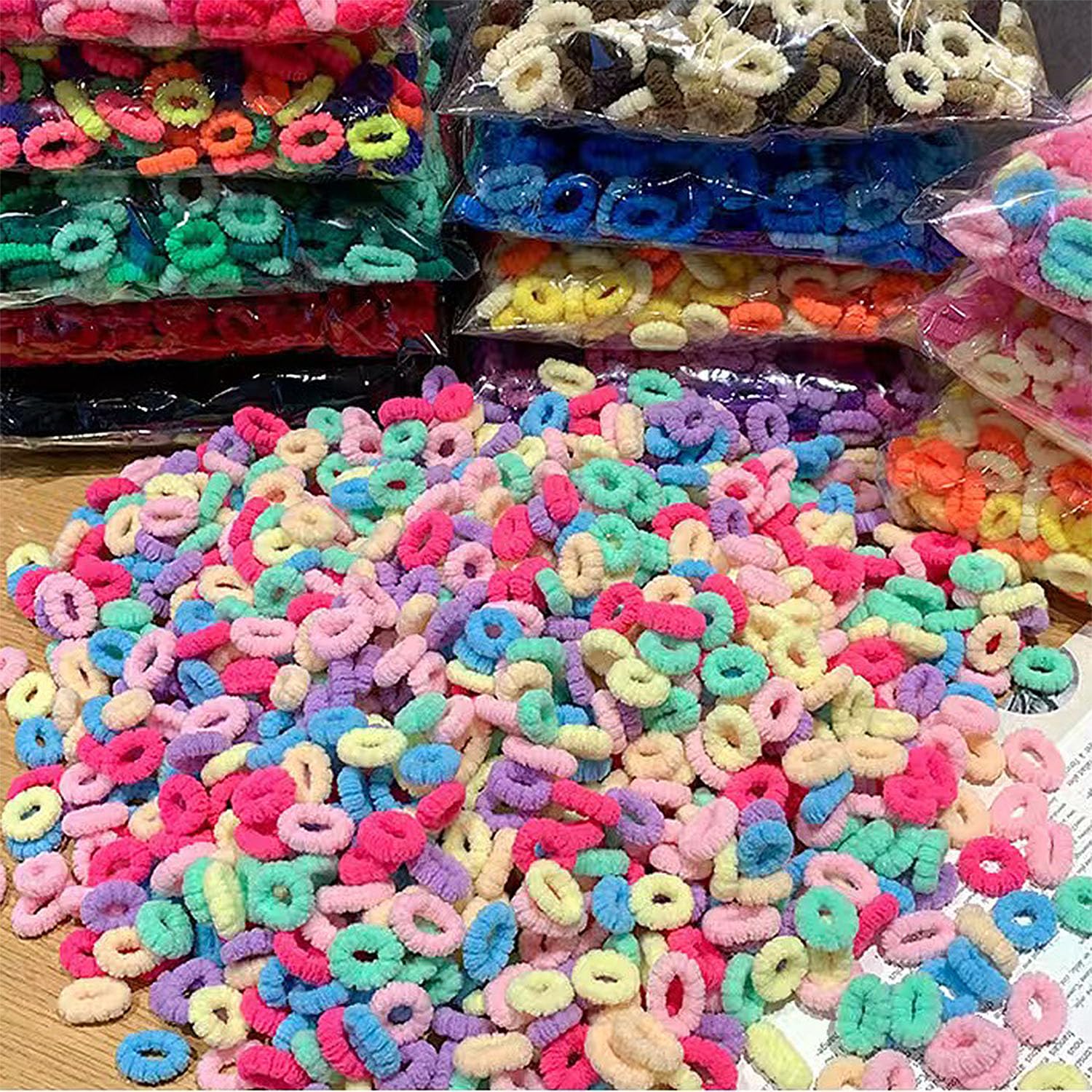 Set de 500 elásticos Tihzheoy, regalo práctico para familias.