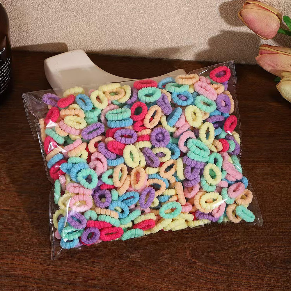 Elásticos Tihzheoy para pelo fino o grueso, mantienen la forma.