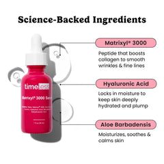 Textura cremosa del serum Matrixyl 3000 para aplicación suave.