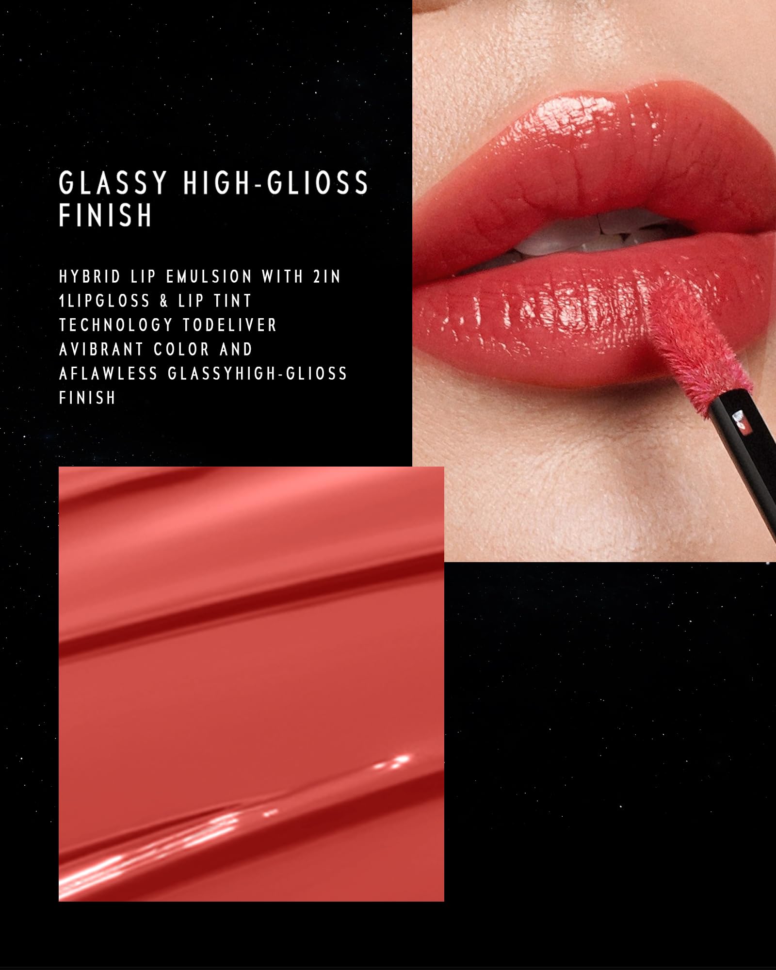 TIMEPHORIA Stellar Dust Calyptra labial, color a prueba de transferencia