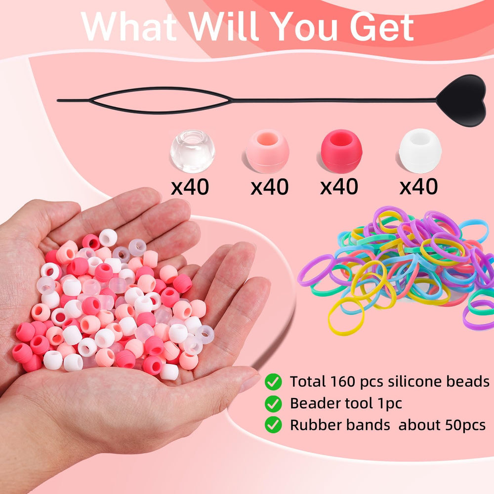 Bandas elásticas TINKRSTUFF, 50 piezas, aseguran peinados cómodos y duraderos.