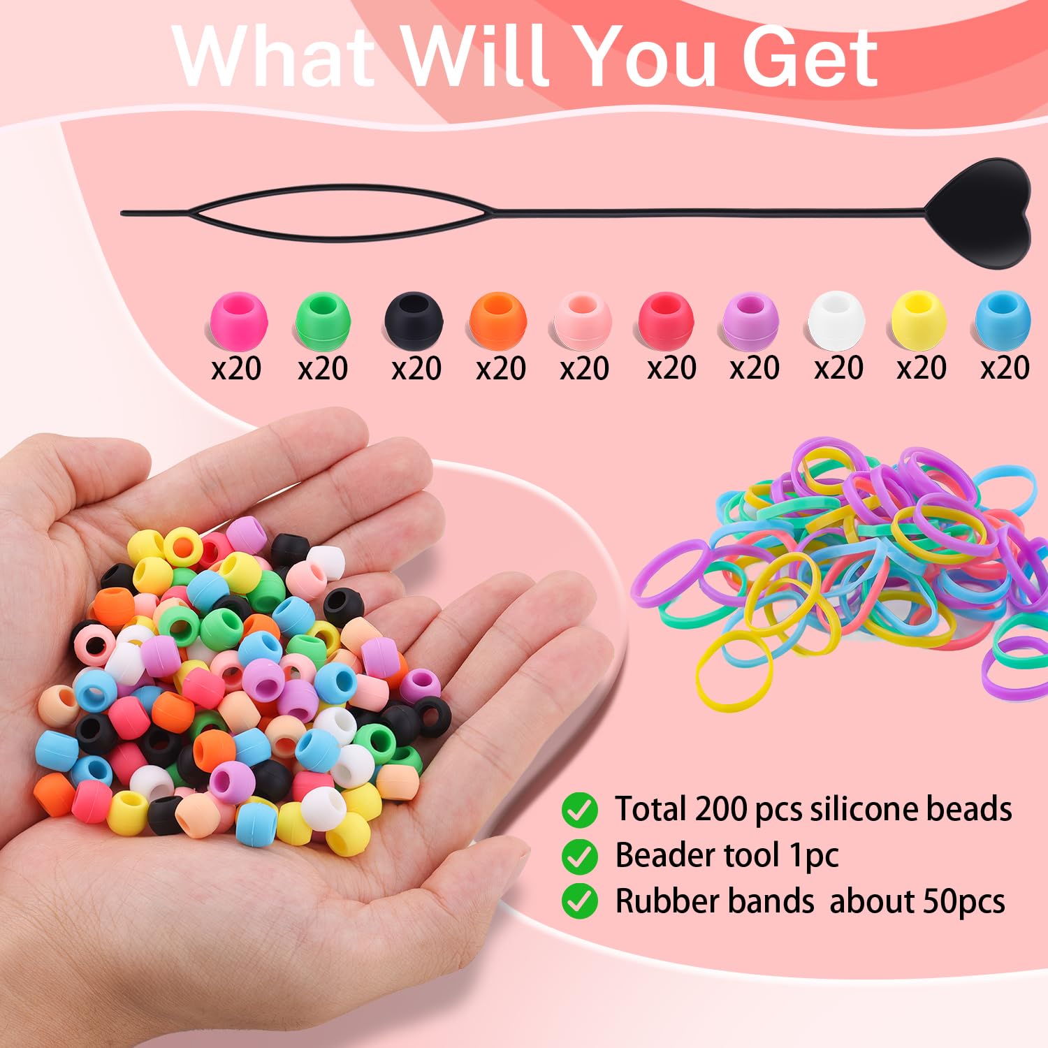 Beader TINKRSTUFF para trenzas, ensartado fácil y cómodo.