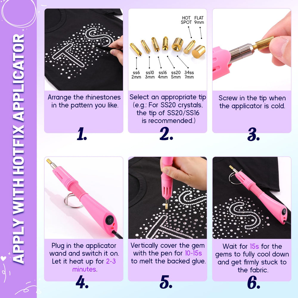 Piedras TINKRSTUFF SS10 claras para fundas, protección del color