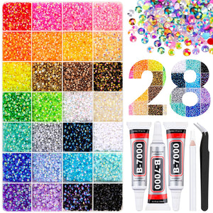 piedras de resina multicolor de 3 mm de tinkrstuff para manualidades brillantes