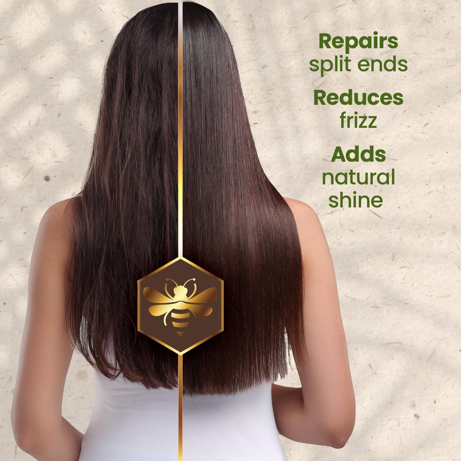 Jalea real de Tío Nacho presente, ingrediente nutritivo para el cabello.