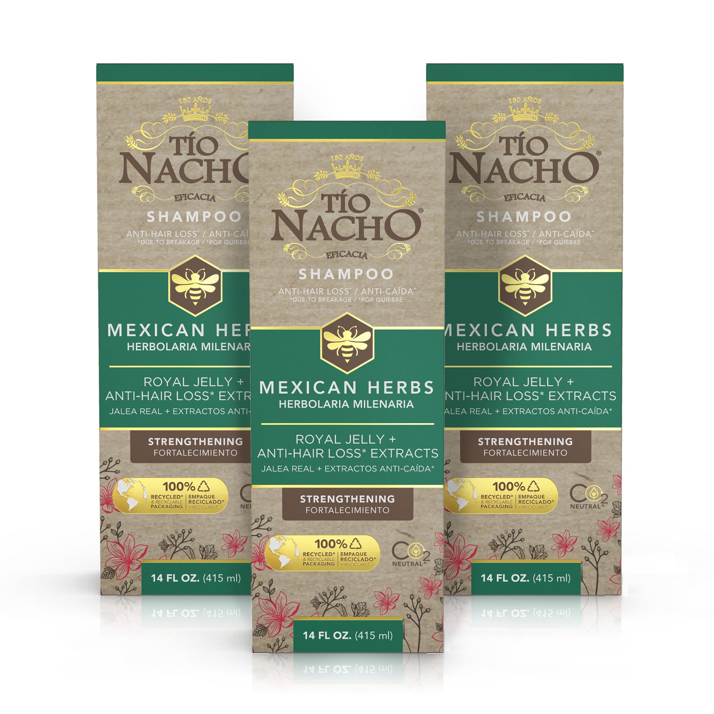 Tío Nacho Anticaída cabello con jalea real y romero para fortalecimiento
