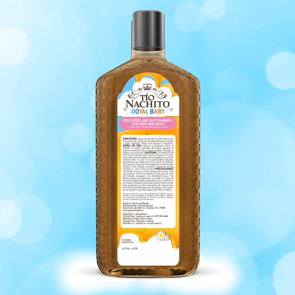 Tio Nacho Royal Baby: cabello limpio y manejable tras cada lavado.