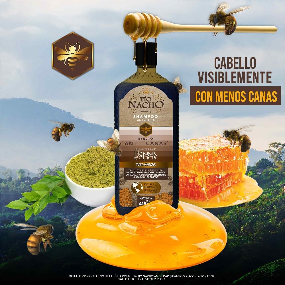Rutina de cuidado capilar con Henna Egipcia para tono progresivo.
