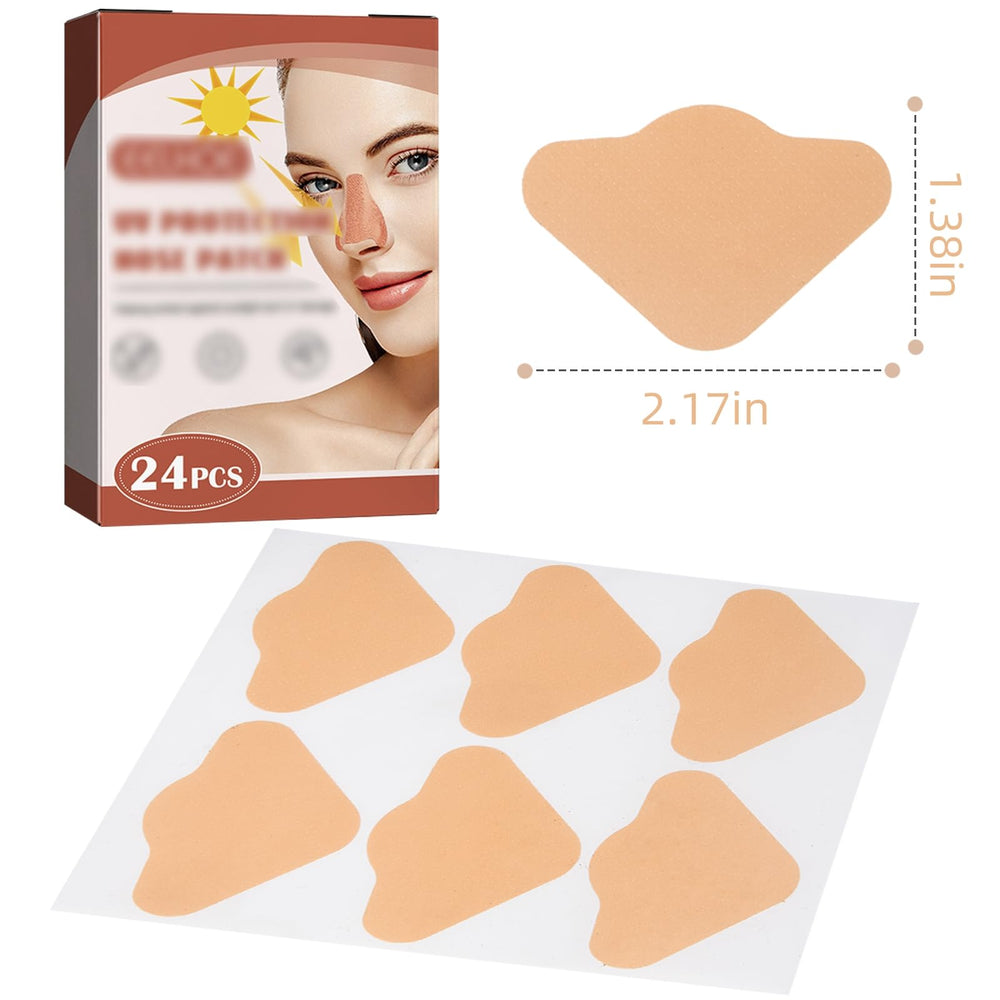 Tipuuz parche nasal UV beige, cómodo para sesiones largas al aire libre.