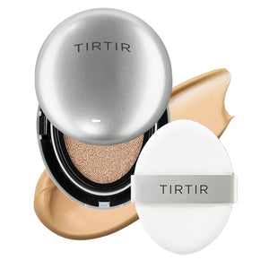 TIRTIR Base Aura Plateada en empaque compacto para retoques diarios.