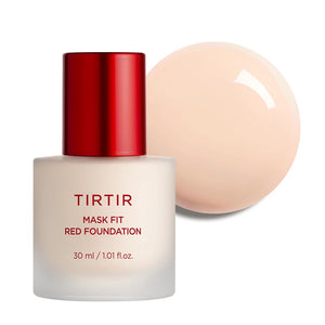 TIRTIR Mask Fit Red Foundation envase compacto, ideal para retoques durante el día.
