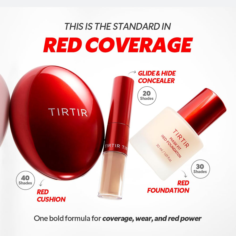 TIRTIR Mask Fit Red Foundation, aplicación suave para un look natural