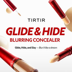 Aplicador líquido de TIRTIR Glide&Hide para corrección precisa.