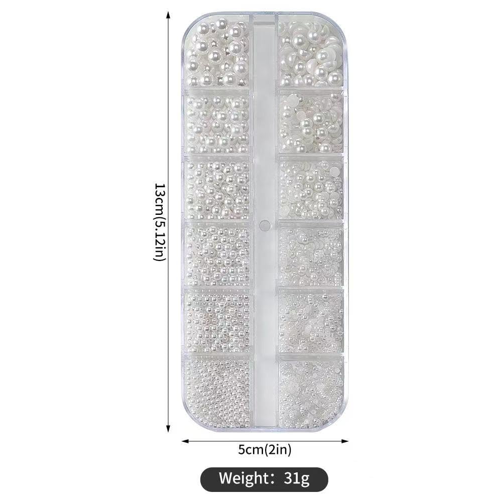 Tiwnefua 24Grid: fácil de aplicar con adhesivo, compatible con uñas naturales y de gel.