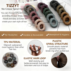 Cintas TIZZYT espiral sin pliegues para estilos sin marcas
