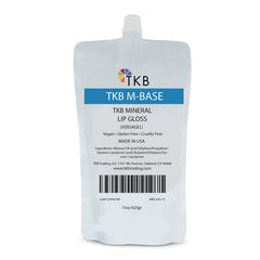 Base mineral TKB para brillo labial claro en bote, ideal para crear brillos personalizados