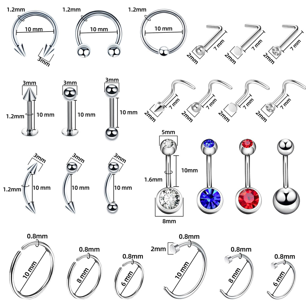 TKKUY piezas en calibres diferentes para distintos tipos de perforaciones