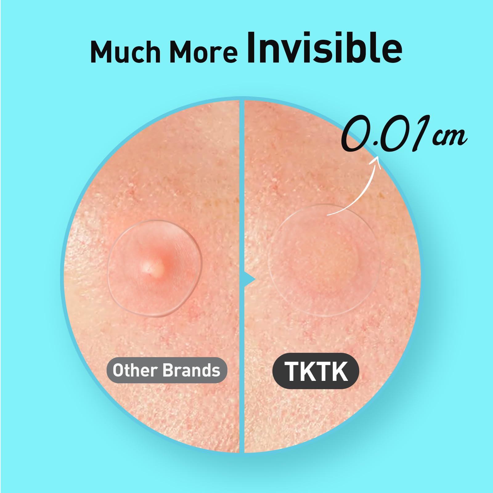 Parche hidrocoloide TKTK 6x absorbente para pústulas