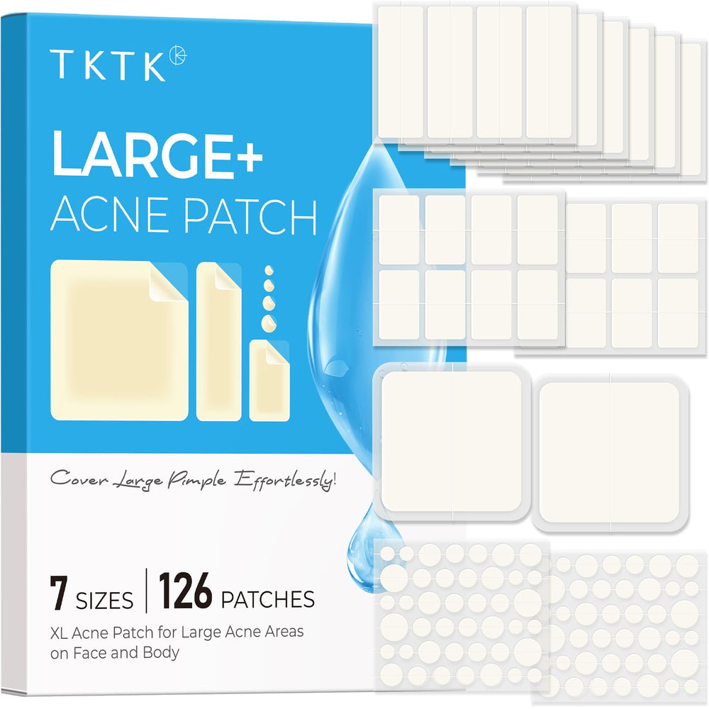 Parche TKTK de 8 mm para acné, absorbente y discreto.