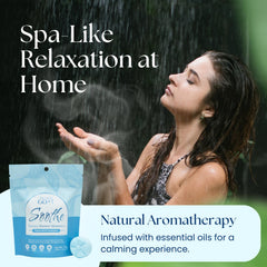 The Lavish Goat TLG Soothe, aroma intenso de mentol, menta y eucalipto para la ducha.