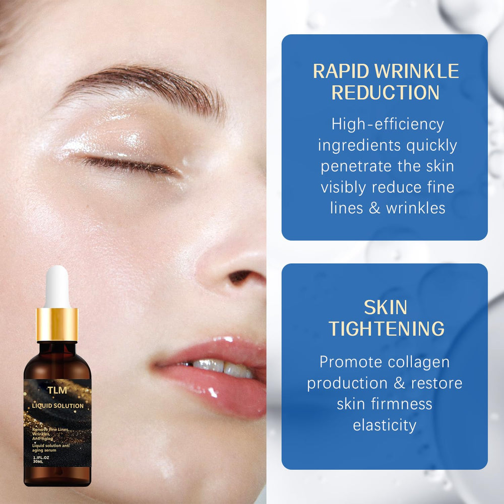 Olavita Serum: gotas visibles sobre la palma para aplicación fácil.