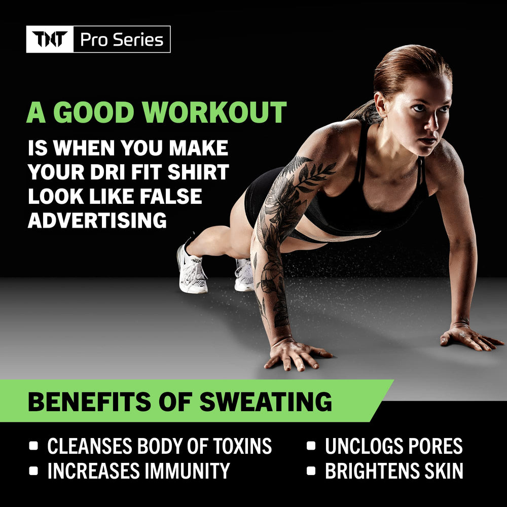 TNT Pro Ignite sudor durante el entrenamiento para mayor rendimiento.