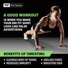 TNT Pro Ignite sudor durante el entrenamiento para mayor rendimiento.