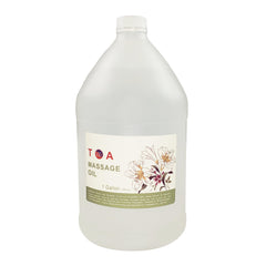TOA aceite de masaje natural sin fragancia, deslizamiento suave para sesiones profesionales.