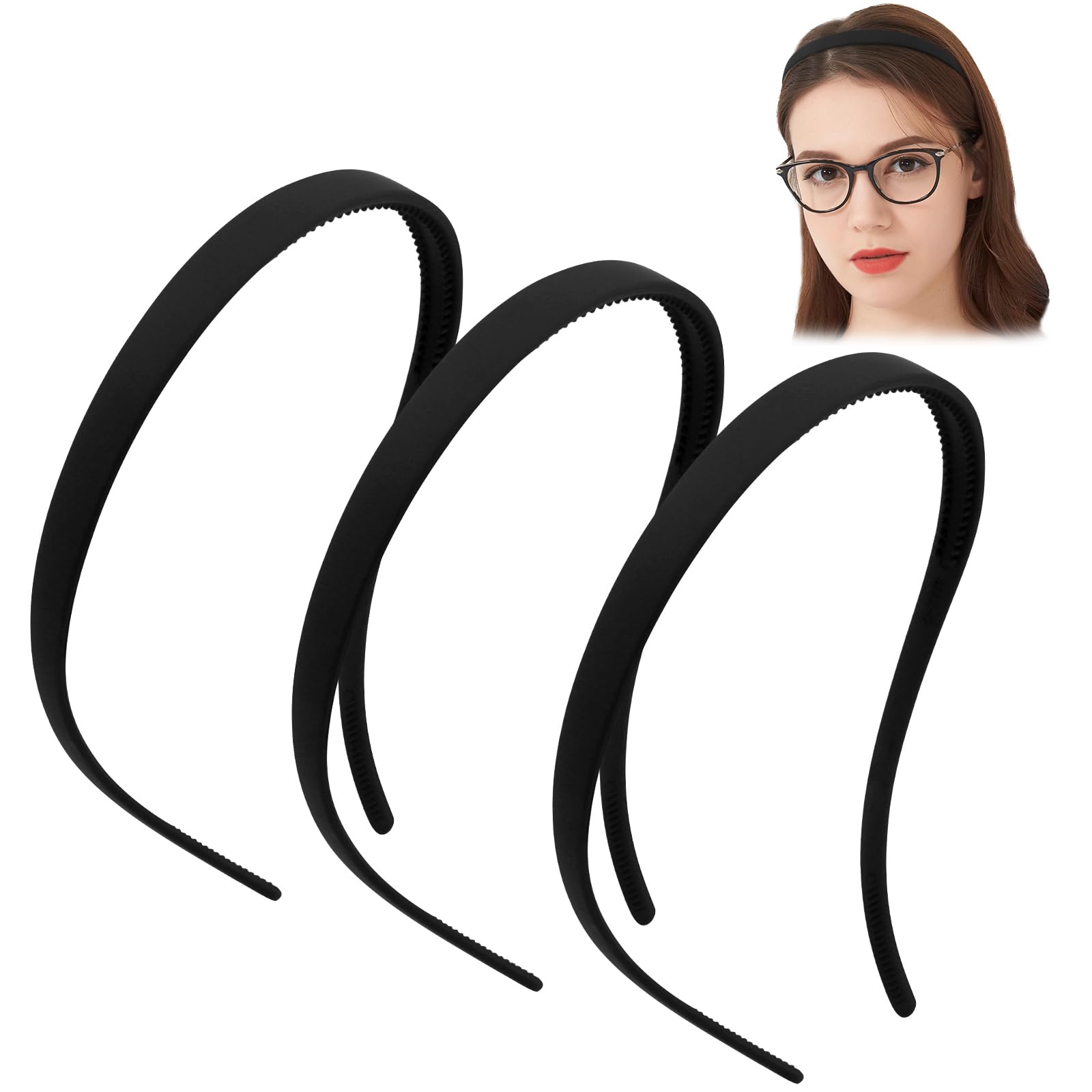 TOBATOBA banda de cabello con dientes para gafas, ajuste seguro.