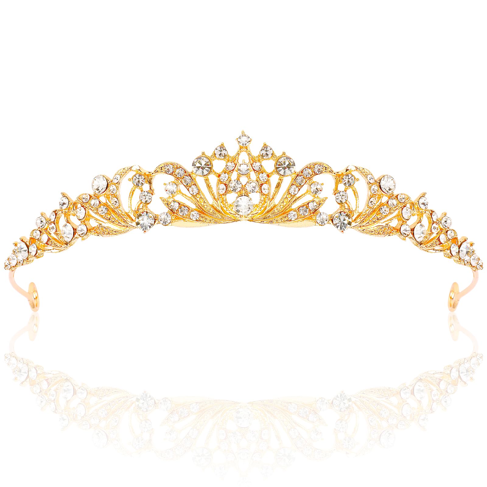 TOBATOBA corona dorada para mujeres, ideal para bodas.