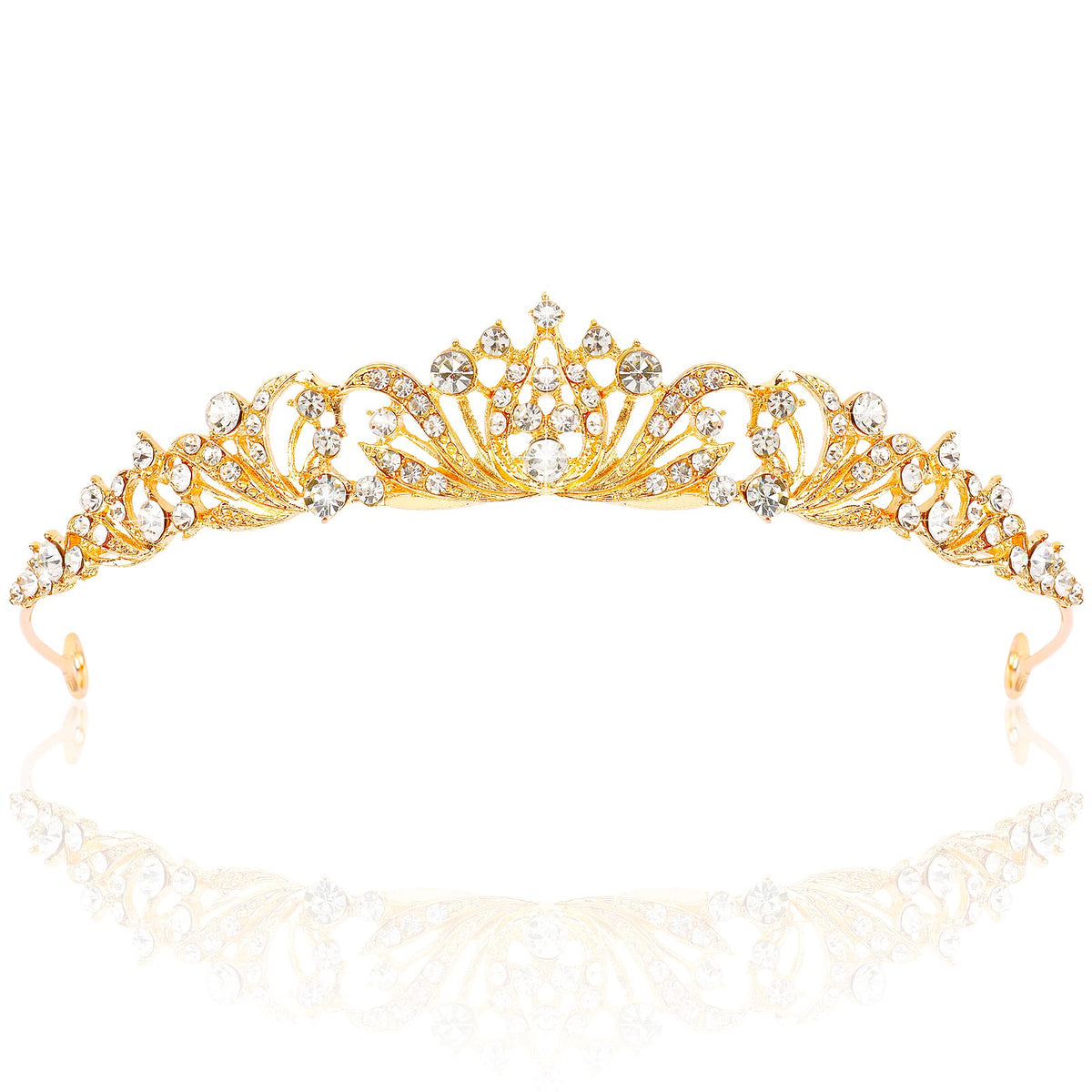 TOBATOBA corona dorada para mujeres, ideal para bodas.