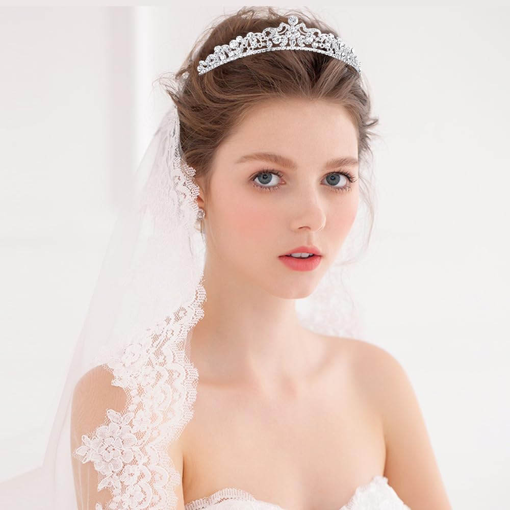 TOBATOBA corona de princesa con detalles repujados para fiestas.
