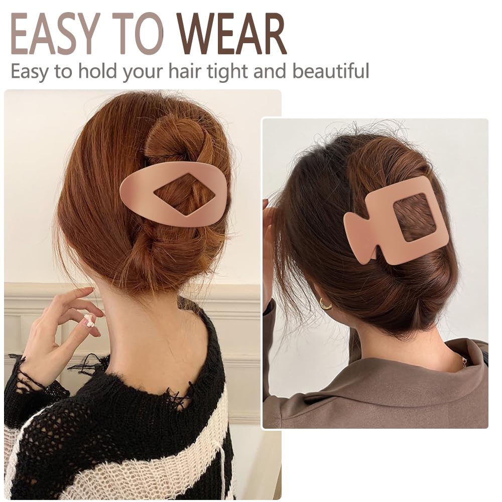 TOBATOBA flat clips dos estilos mate brindan versatilidad para looks diversos
