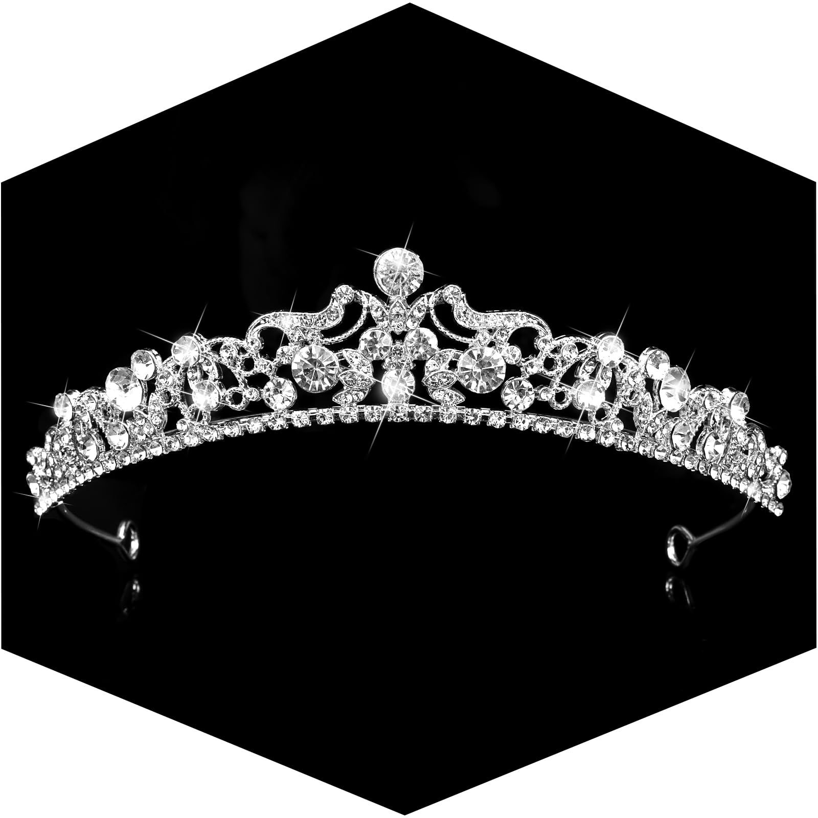 TOBATOBA tiara para pastel y fotos, añade destellos elegantes.