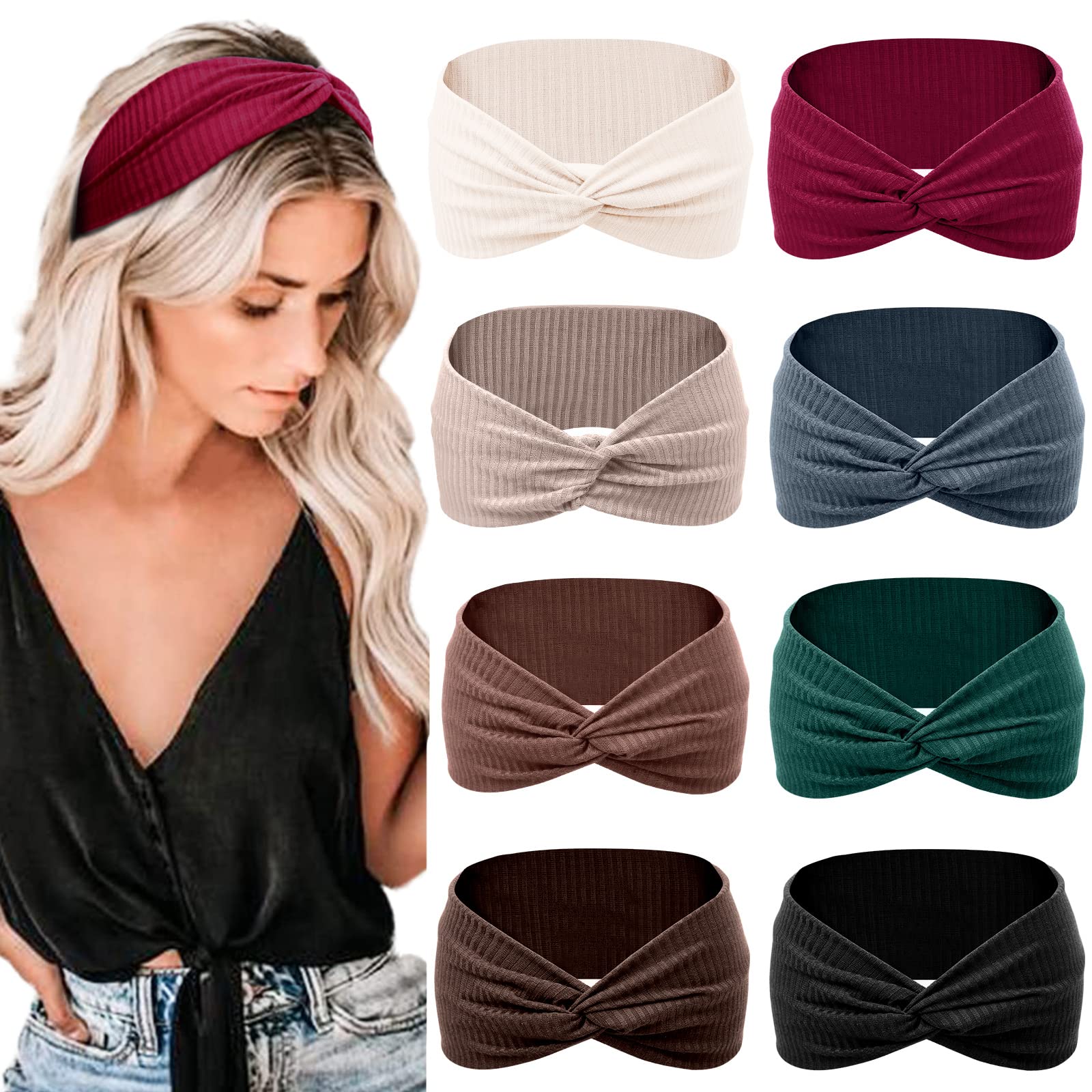 Diadema Tobeffect para mujer sin desliz mantiene el cabello recogido durante entrenamientos.