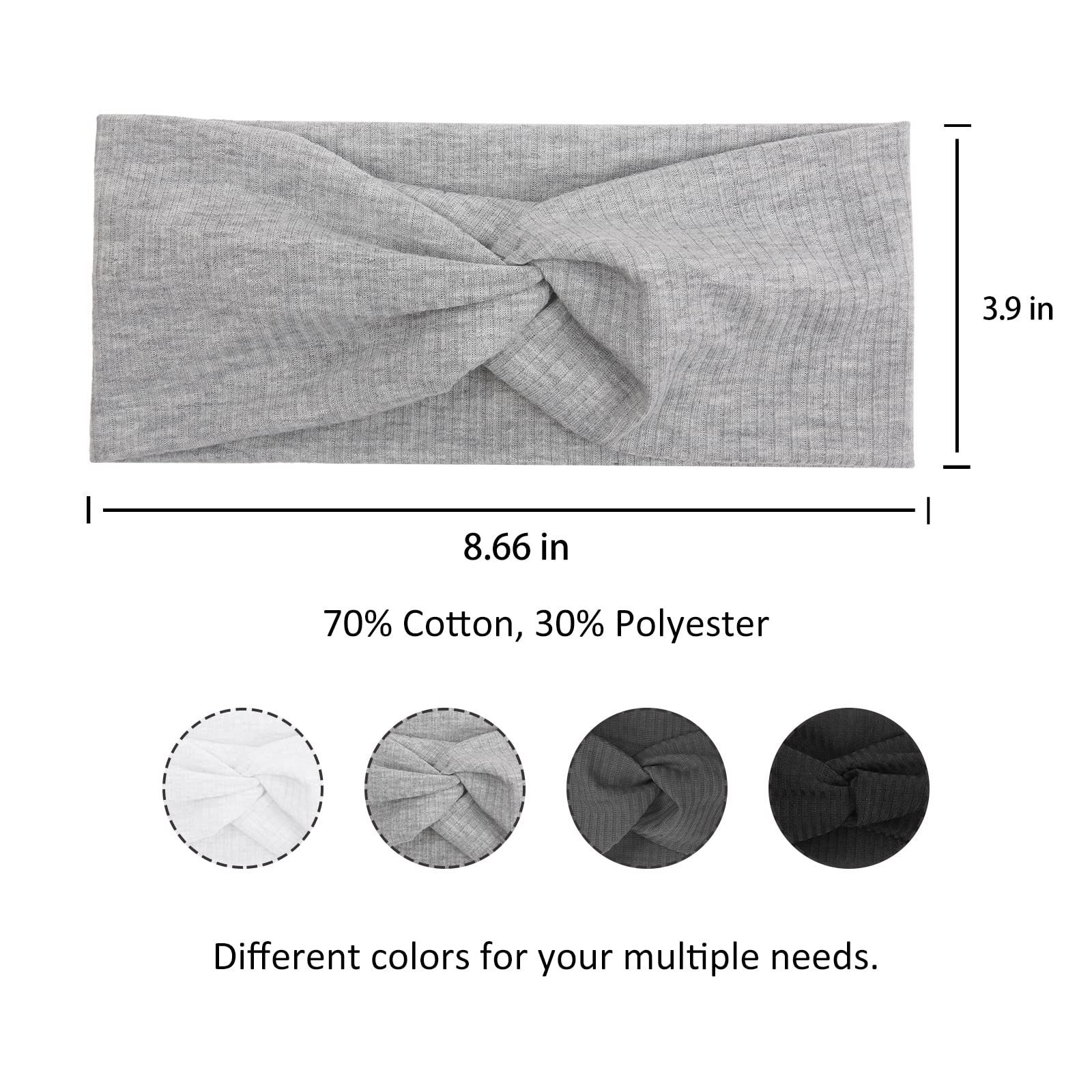 Diadema Tobeffect turbante para mujer ofrece ajuste suave y transpirabilidad.