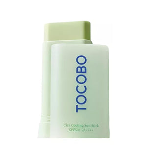 TOCOBO Cica Cooling Sun Stick, envase compacto para protección diaria.